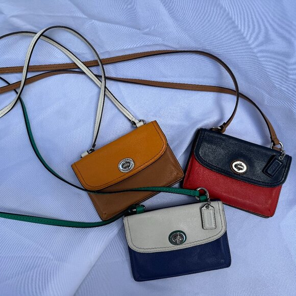 COACH Park Colorblock Dylan Crossbody Silver/Natural Multi F49554 - Picture 6 of 6